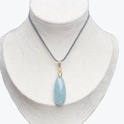 Pendentif Aigue-marine goutte – photo 4