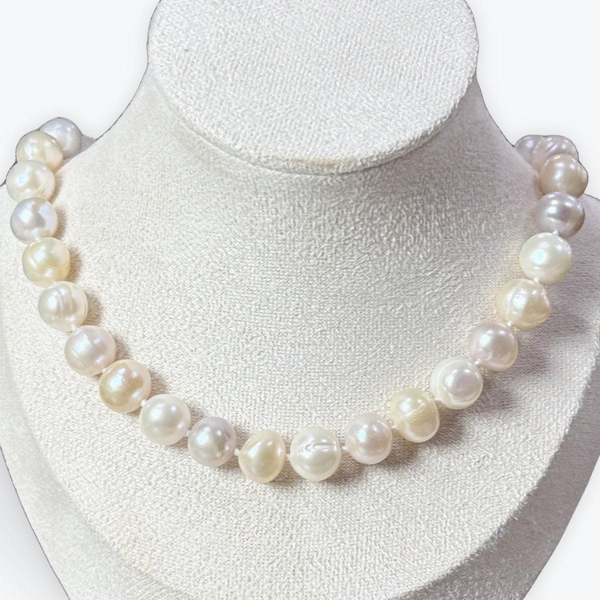Collier Perles De Culture  Avec Noeuds