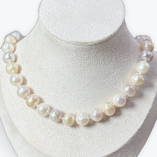 Collier Perles De Culture  Avec Noeuds