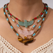 Collier BOHO Aigle Acier — Perles Pierres Naturelles