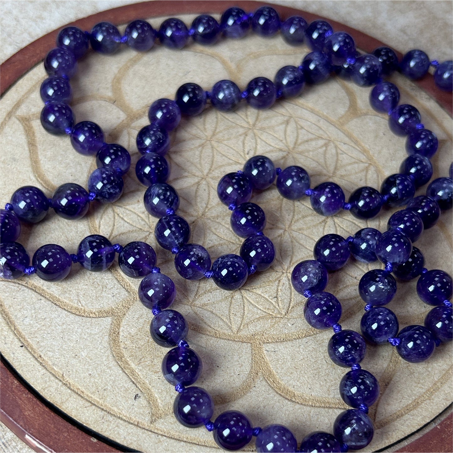 Long Collier Amethyste
