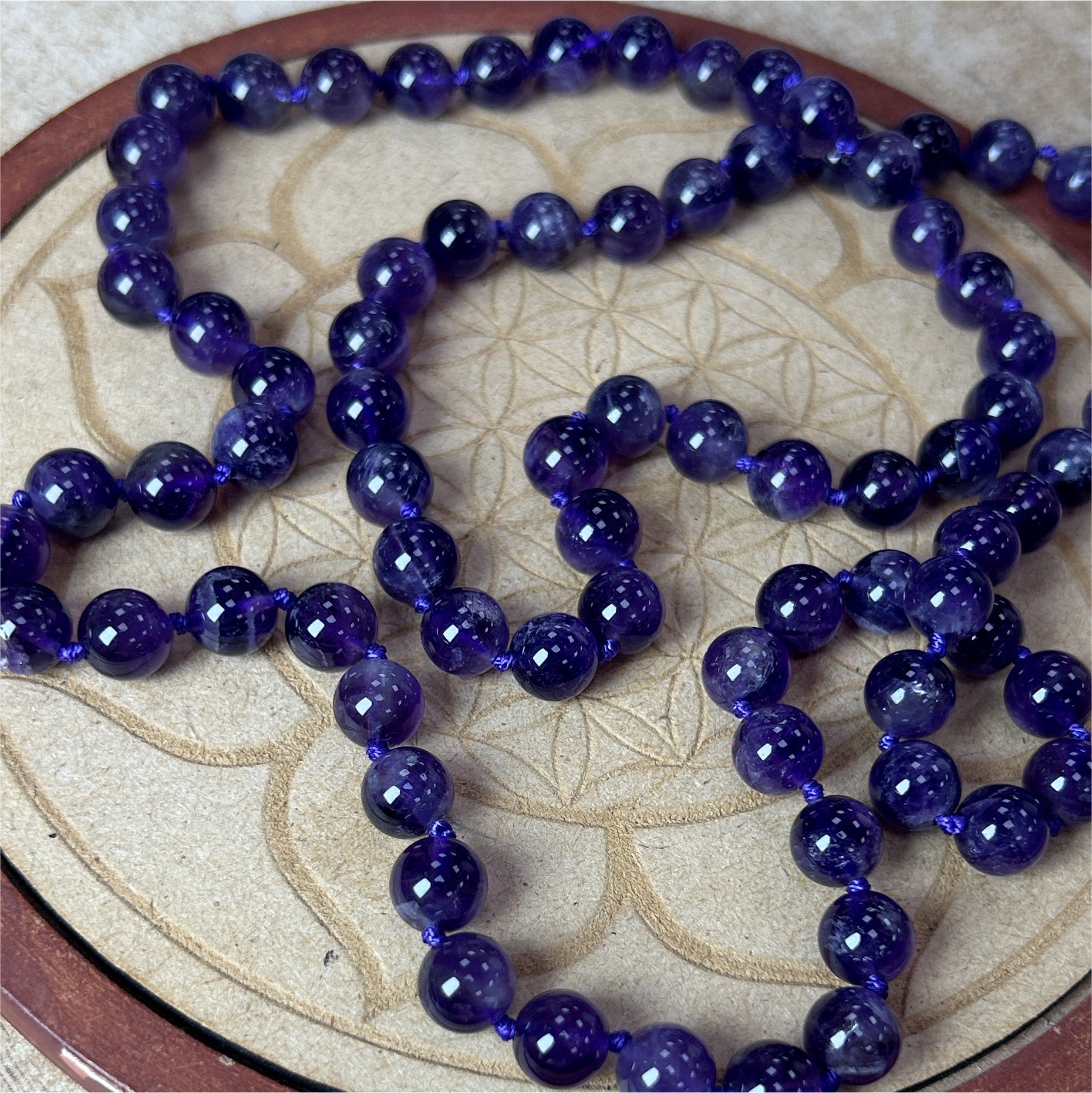 Long Collier Amethyste