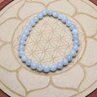 Bracelet Aigue marine 6 mm