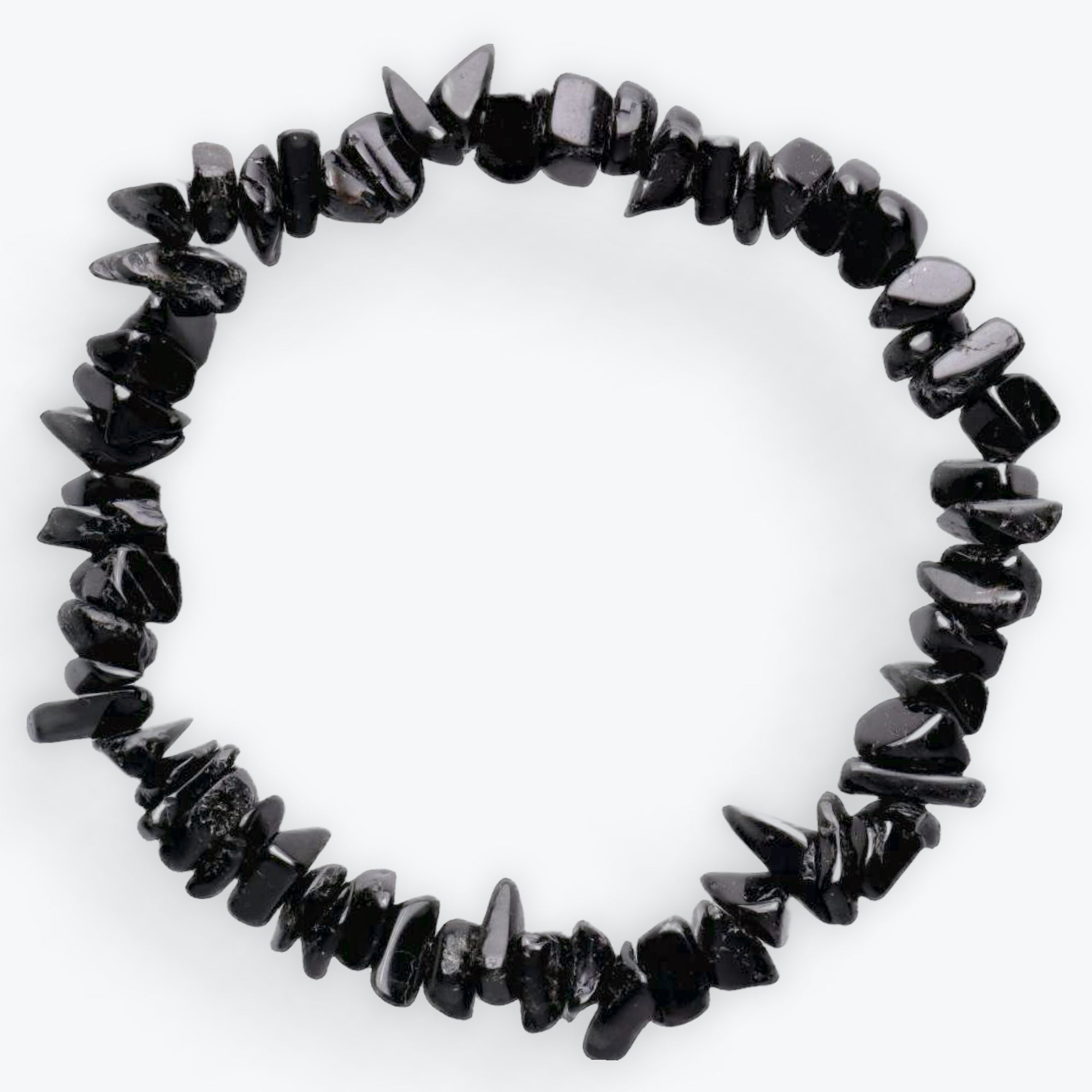 Bracelet baroque de tourmaline noire