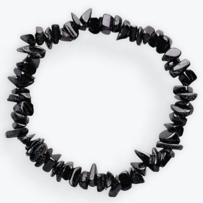 Bracelet baroque de tourmaline noire