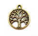 Charme Arbre de Vie Or 2cm 50pcs