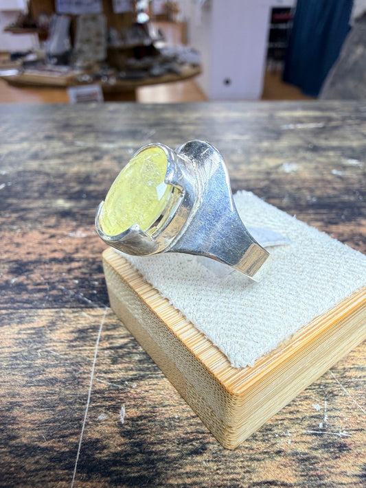 Bague Citrine non-chauffé