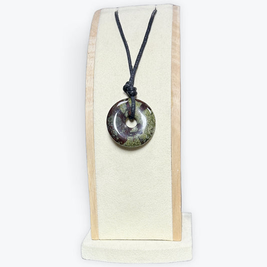 Pendentif Jaspe Sang de Dragon Donut