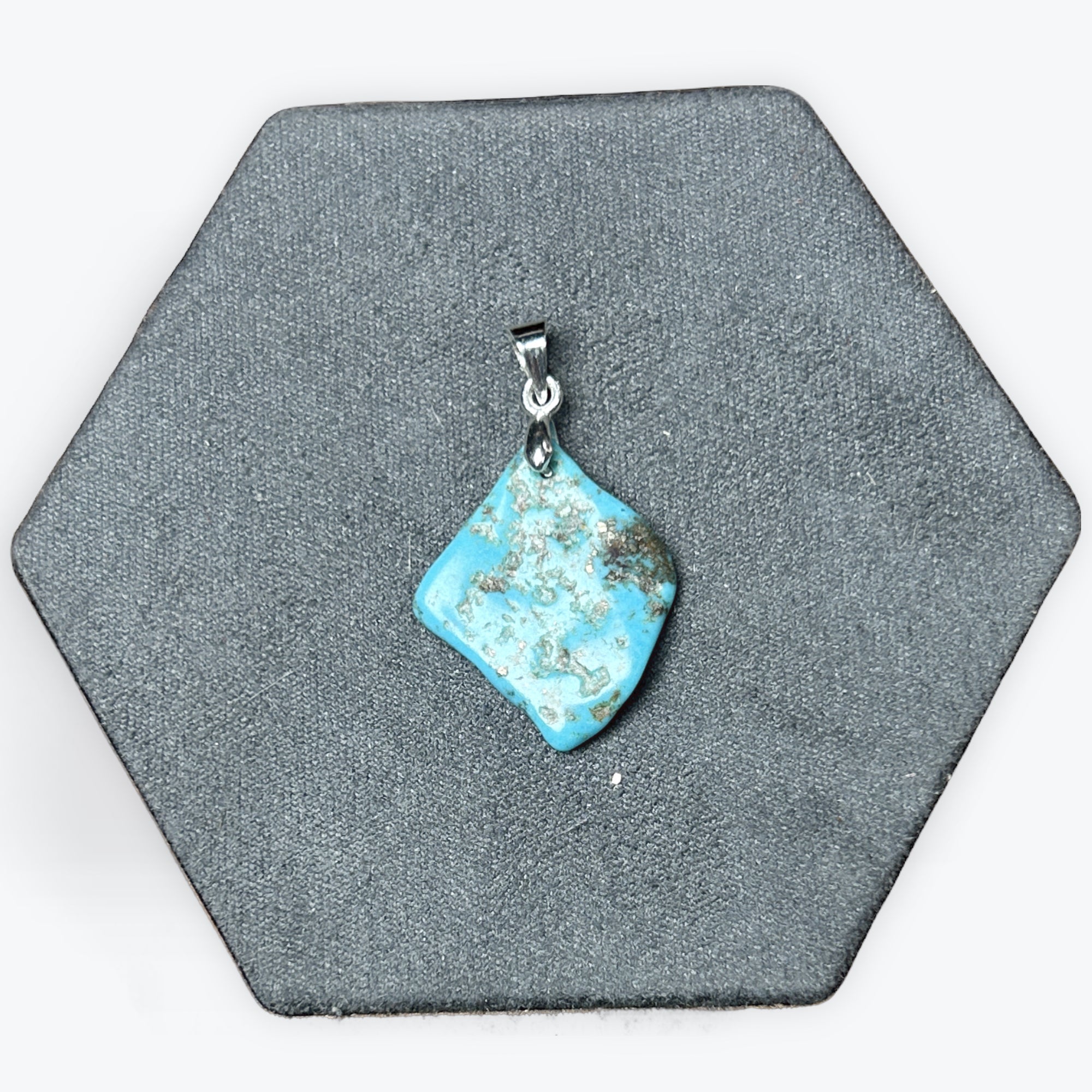 Pendentif Naturel Turquoise d'Arizona