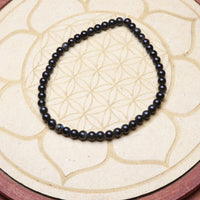 Bracelet d'Obsidienne Œil Céleste - Protection et Clarté 4mm