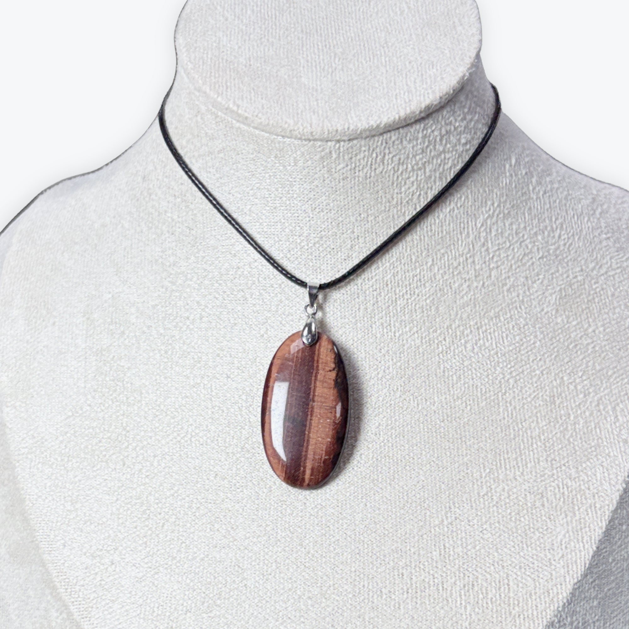 Pendentif Oeil de Taureau | Ovale 7,5gr - 4x2cm | Beliere Acier Inox