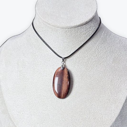 Pendentif Oeil de Taureau | Ovale 7,5gr - 4x2cm | Beliere Acier Inox