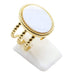 Bague Inox dorée Nacre