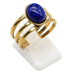 Bague Inox Trident Lapis Lazuli