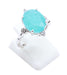 Bague Argent 925 Amazonite Ovale Impérial