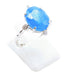 Bague Argent 925 Apatite Ovale Impérial