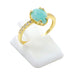 Bague Argent 925 Amazonite Goutte