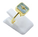 Bague Argent 925 Aigue Marine Rectangle + Charme