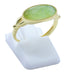 Bague Argent 925 Jade Verte Ovale