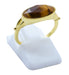 Bague Argent 925 Oeil de Tigre Ovale