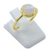 Bague Argent 925 Pierre de Lune Ronde