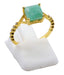 Bague Argent 925 Amazonite Carrée