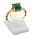 Bague Argent 925 Malachite Carrée