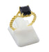 Bague Argent 925 Onyx Carrée