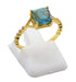Bague Argent 925 Turquoise Carrée