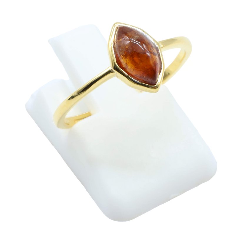 Bague Argent 925 Grenat Marquise