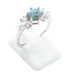 Bague Argent 925 'Flocon d'Argent' - Turquoise