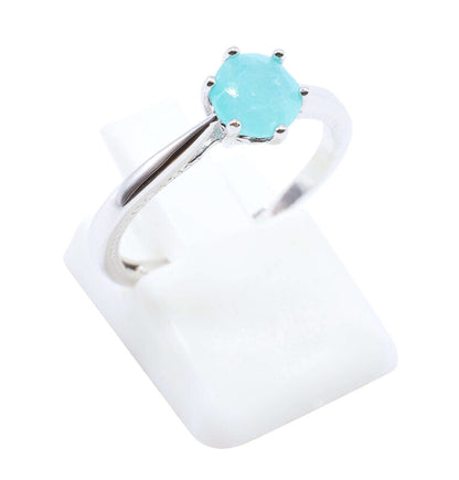 Bague Argent 925 'Rond Sublime' — Amazonite