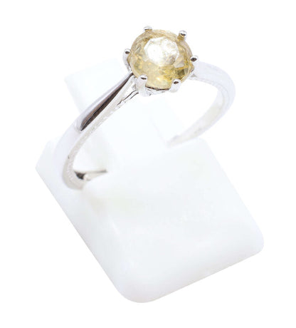 Bague Argent 925 'Rond Sublime' — Citrine