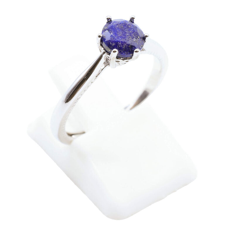 Bague Argent 925 'Rond Sublime' — Lapis Lazuli