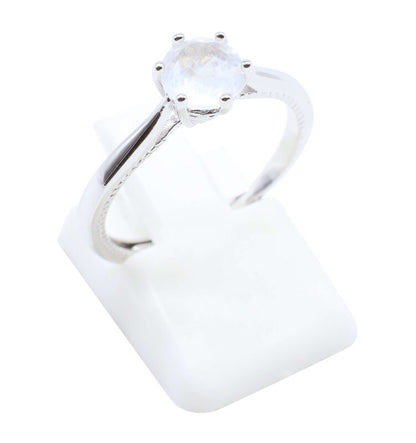 Bague Argent 925 'Rond Sublime' - Pierre de Lune