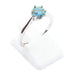 Bague Argent 925 'Rond Sublime' - Turquoise