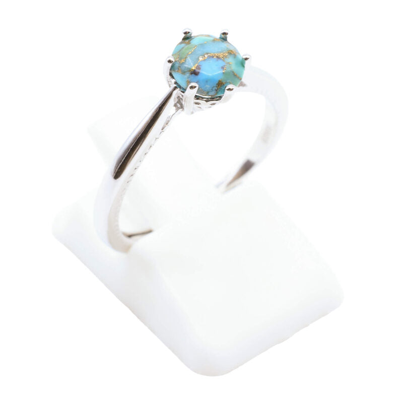 Bague Argent 925 'Rond Sublime' — Turquoise
