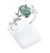Bague Argent 925 'Murmure de Laurier' - Agate Mousse