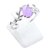 Bague Argent 925 'Murmure de Laurier' - Améthyste