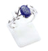 Bague Argent 925 'Murmure de Laurier' - Lapis Lazuli