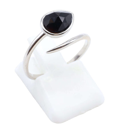 Bague Argent 925 'Serpent Argenté' — Onyx
