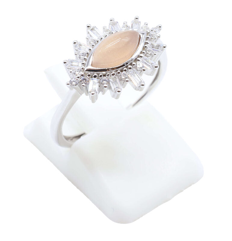 Bague Argent 925 'Oeil Solaire' — Pierre de Soleil