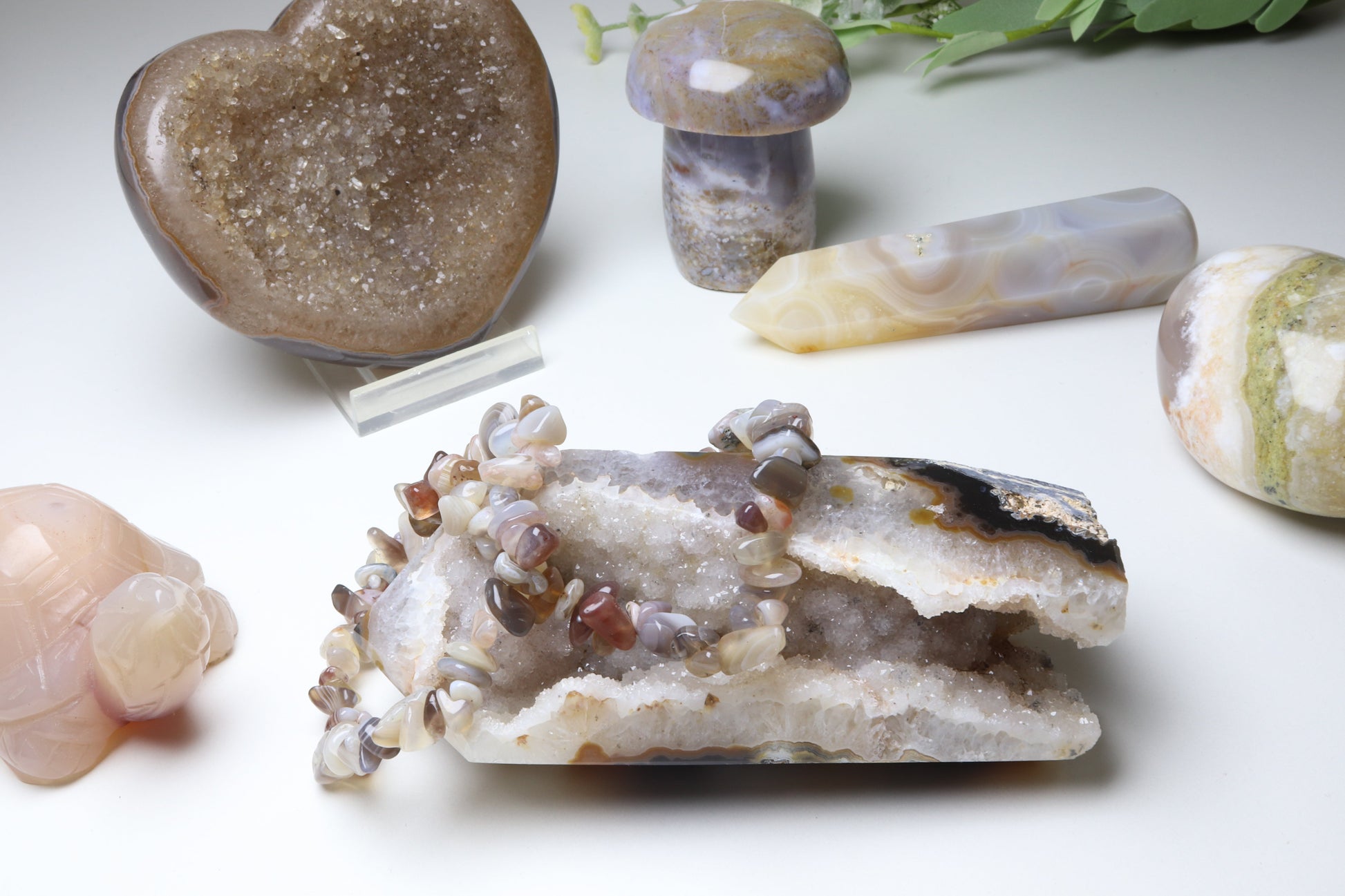 Bracelet Agate Botswana 6 mm