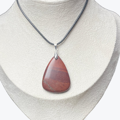 Pendentif Jaspe Rouge Goutte – photo 2
