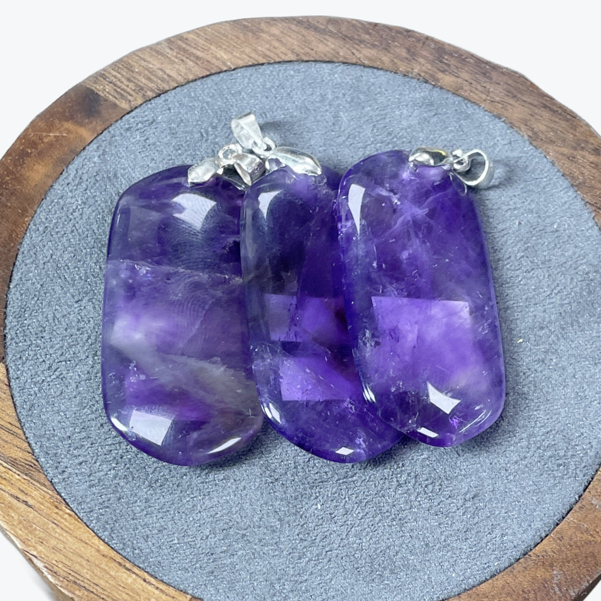 Pendentif Améthyste Rectangle