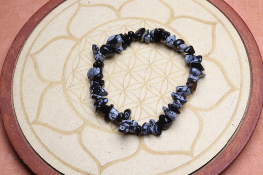 Bracelet Obsidienne Neige