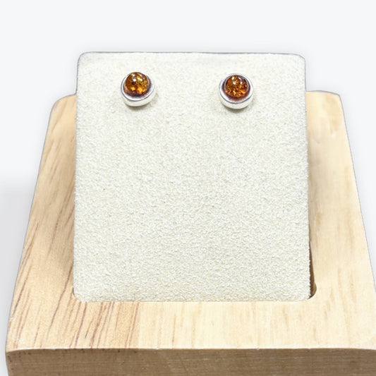Puces de perle en Ambre et Argent 925 – photo 2