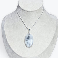 Pendentif Opale Merlinite - Agate Dendritique