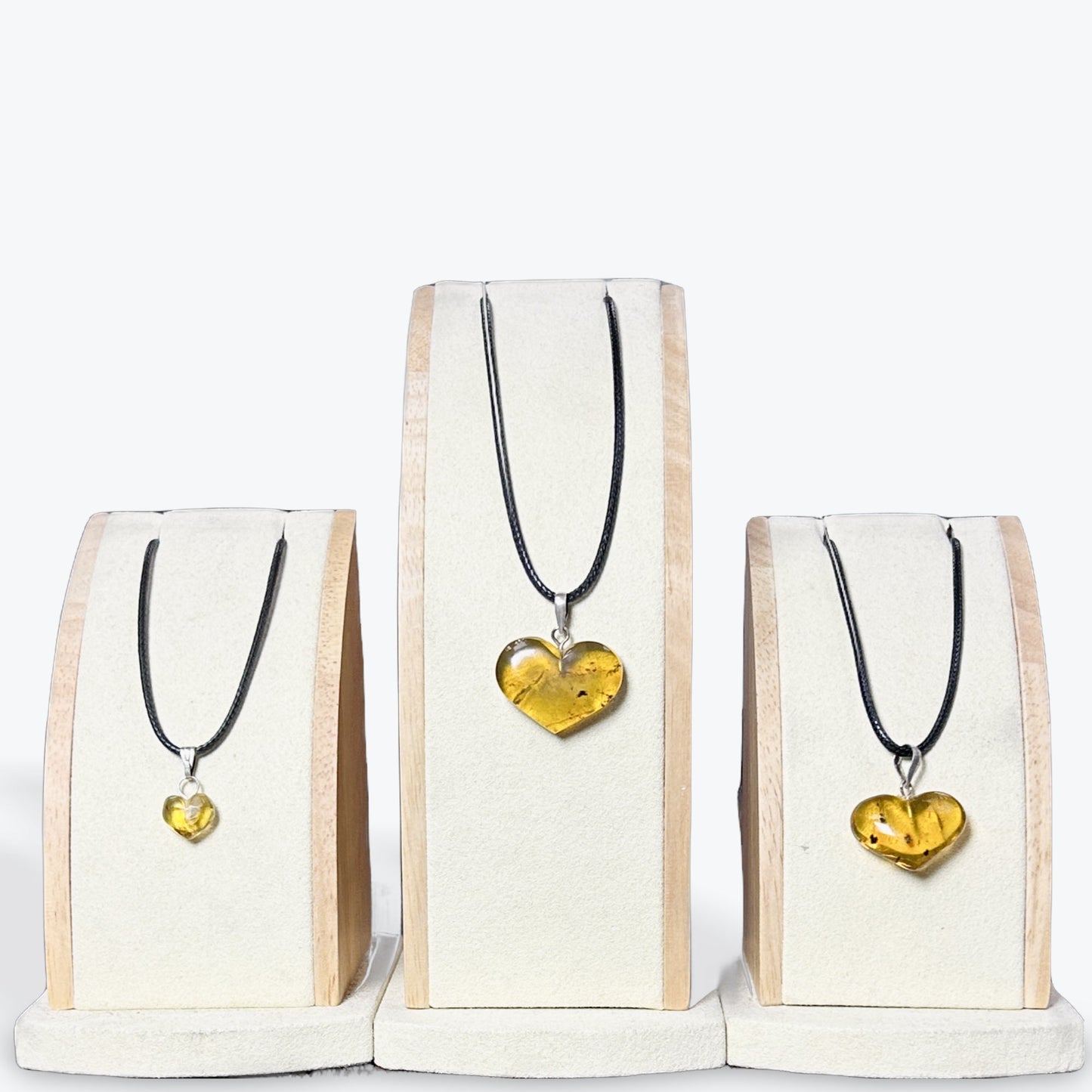 Pendentif Ambre coeur