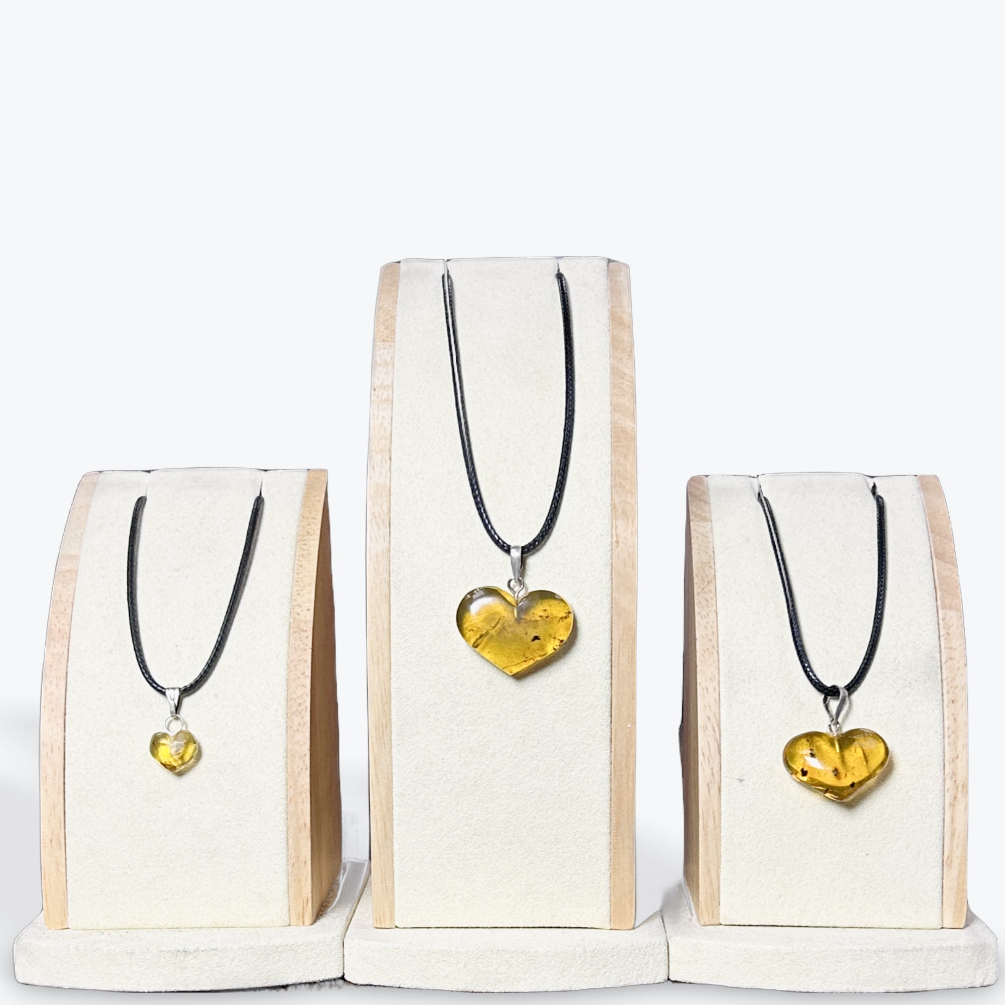 Pendentif Ambre coeur